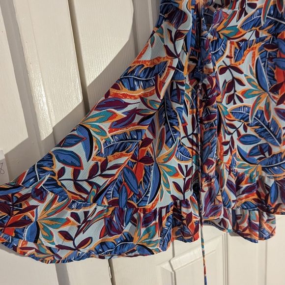 If By Sea Wrap Dress Size Large - Picture 2 of 9